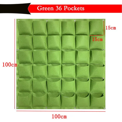 NEW Wall Hanging Pockets Planting Bags Flower Pot Home Garden Grow Bag Garden Planter Vertical Suculentas Plant Pot Home Decor