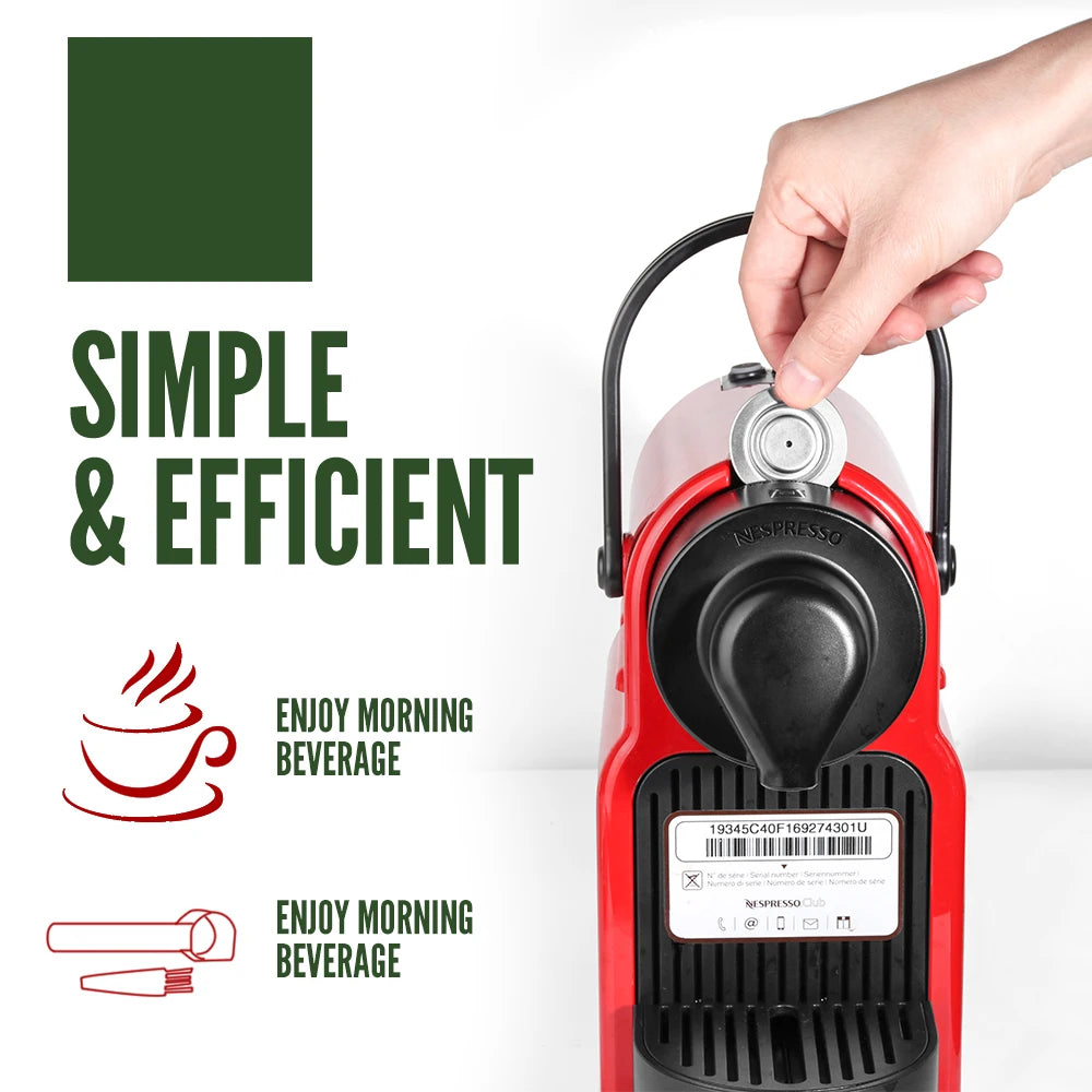 For Nespresso Reusable Coffee Capsule Stainless Steel Rich Crema Espresso Refillable Filters Pod Fit Inissia Pixie Essenza Mini