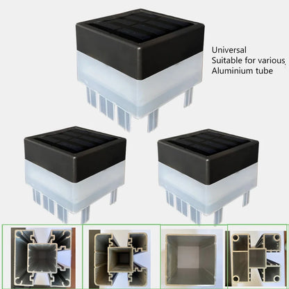 Solar LED Fence Lamp Pillar Light Solar Powered Insulating Sheet Insert Switch Waterproof Residential Corridor Fence Yard Lamp
