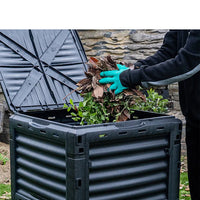 300L Garden Nursery Courtyard Deciduous Plastic Compost Bin Compost Bucket Fertilizer Fermentation Box Garbage Compost Bucket