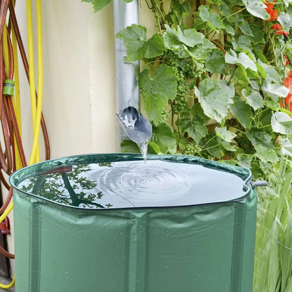 Rain Barrel Water Collector Portable Collapsible Rain Water Storage Tank Rainwater Recovery Collector Bucket Garden Irrigation