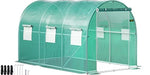 VEVOR Walk-in Tunnel Greenhouse Galvanized Frame & Waterproof Cover 15x7x7/10x7x7/20x10x7/12x7x7 ft Greenhouses & Cold Frames