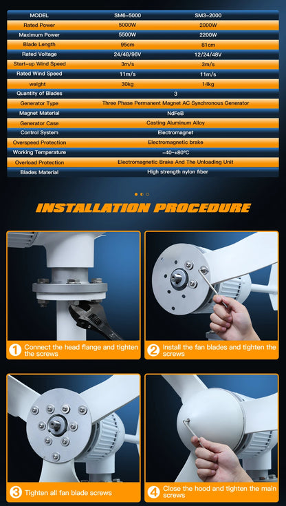 5 Kw Wind Turbine