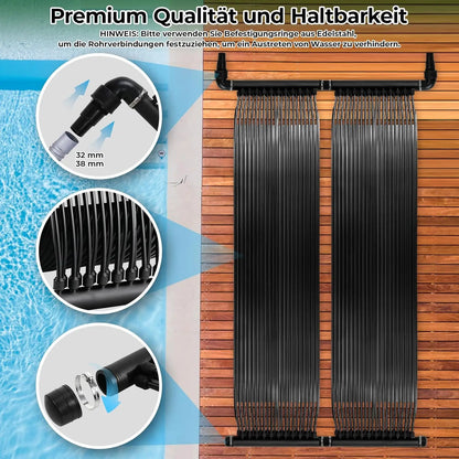 Heater Ground Swimming Pool Solar Panel Weatherproof PE Solar Collector Panels Swimming Pool Heating System Spa Heater