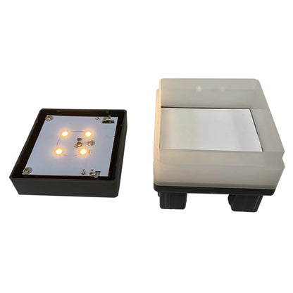 Solar LED Fence Lamp Pillar Light Solar Powered Insulating Sheet Insert Switch Waterproof Residential Corridor Fence Yard Lamp