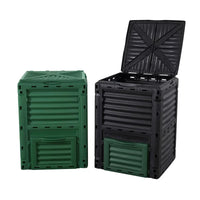 300L Garden Nursery Courtyard Deciduous Plastic Compost Bin Compost Bucket Fertilizer Fermentation Box Garbage Compost Bucket